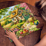 Stilvolles Blumenhunde-Puzzle 1000 Teile