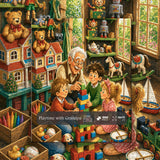 Elegante puzzle con cani con fiori, 1000 pezzi