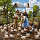 Elegante puzzle con cani con fiori, 1000 pezzi
