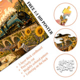 Puzzle élégant de chiens de fleurs 1000 pièces