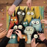 Big-Eye Cats Jigsaw Puzzle 1000 Pieces