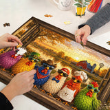 Kristallfedern Vogelpuzzle 1000 Stücke