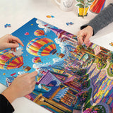 Stilvolles Blumenhunde-Puzzle 1000 Teile