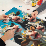 Flower Crown Cows Jigsaw Puzzle 1000 Pieces