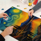 Elegante puzzle con cani con fiori, 1000 pezzi