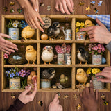 Stilvolles Blumenhunde-Puzzle 1000 Teile