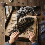 Vintage Book Trains Jigsaw Puzzle 1000 Pieces
