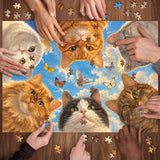 Cats in Circle Jigsaw Puzzle 1000 Pieces