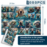 Underwater Dog Jigsaw Puzzle 1000 Pieces