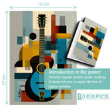 Modern Art Guitar Jigsaw Puzzle 1000 Pieces