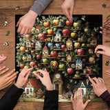 Snowy Night Village Jigsaw Puzzle 1000 Stück