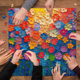 Colorful Oil Flower Jigsaw Puzzle 1000 Pieces