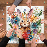 Bunny Among Blooms Jigsaw Puzzle 1000 Pieces