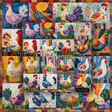 Puzzle élégant de chiens de fleurs 1000 pièces