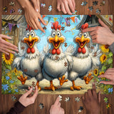 Sunflower Chickens Jigsaw Puzzles 1000 Pieces
