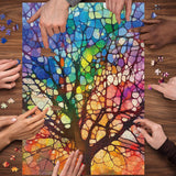 Black Gold Rose Rose Puzzle 1000 pièces