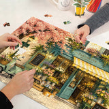 Stilvolles Blumenhunde-Puzzle 1000 Teile