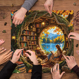 Elegante puzzle con cani con fiori, 1000 pezzi