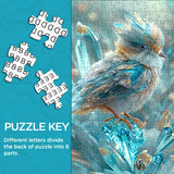 Crystal Feather Bird Jigsaw Puzzle 1000 Pieces
