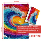 Colorful Waves Jigsaw Puzzle 1000 Pieces