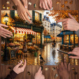 Elegante puzzle con cani con fiori, 1000 pezzi