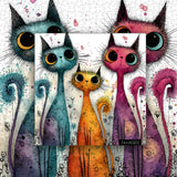 Agile Cat Group Jigsaw Puzzle 1000 Pieces