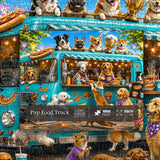 Stilvolles Blumenhunde-Puzzle 1000 Teile