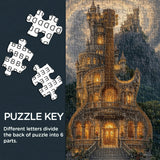 Blaues Weihnachtswunderland -Puzzle 1000 Stücke