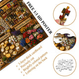 Stilvolles Blumenhunde-Puzzle 1000 Teile