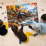 Elegante puzzle con cani con fiori, 1000 pezzi