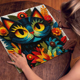 Color Bloom Cat Jigsaw Puzzle 1000 Pieces