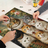 Elegante puzzle con cani con fiori, 1000 pezzi