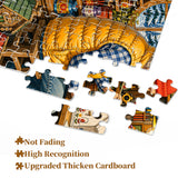 Elegante puzzle con cani con fiori, 1000 pezzi