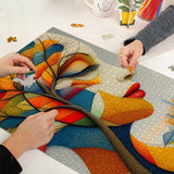 Schwarzes Gold Rosenprozzel Puzzle 1000 Stücke