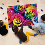 Rainbow Rose Jigsaw Puzzle 1000 Pieces