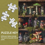 Bookshelf Mushroom Forest Jigsaw Puzzle 1000 Pieces