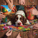 Puppy Painter Jigsaw Puzzle 1000 Pieces