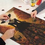 Elegante puzzle con cani con fiori, 1000 pezzi