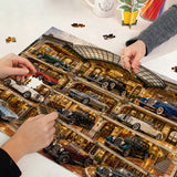 Stilvolles Blumenhunde-Puzzle 1000 Teile