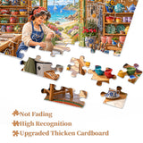 Elegante puzzle con cani con fiori, 1000 pezzi