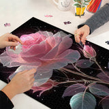Black Gold Rose Jigsaw Puzzle 1000 piezas