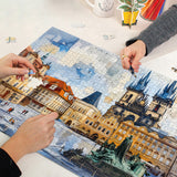 Elegante puzzle con cani con fiori, 1000 pezzi