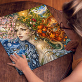 Puzzle élégant de chiens de fleurs 1000 pièces