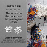 Puzzle con collage di foglie autunnali, 1000 pezzi