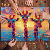 Sunshine Giraffe Jigsaw Puzzle 1000 Pieces