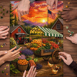 Elegante puzzle con cani con fiori, 1000 pezzi