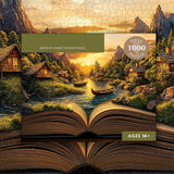 Silent Brook Village Jigsaw Puzzle 1000 pezzi