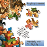 Elegante puzzle con cani con fiori, 1000 pezzi