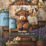 Elegante puzzle con cani con fiori, 1000 pezzi