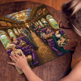 Stilvolles Blumenhunde-Puzzle 1000 Teile